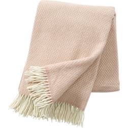 Klippan Yllefabrik Pulse Filt Rosa, Beige (200x130cm)