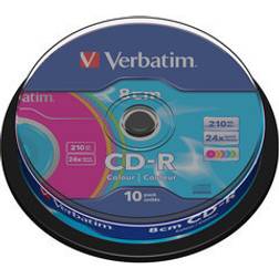 Verbatim CD-R Colour 210MB 24x Spindle 10-Pack