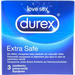 Durex Préservatifs Sécurité Plus 3 pièces Transparent