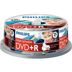 Philips Supporto registrabile DVD DR4I6B25F 00 DVD R 16x 4,70 GB 25 Pacco Spindle 120mm 2 Ora Tempo di registrazione massimo