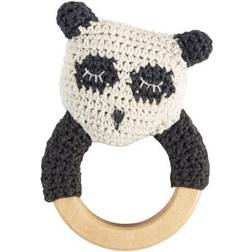 Sebra Hæklet Rangle Panda på træ Ring