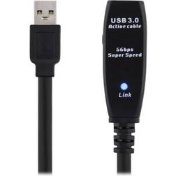 Deltaco Prime Active USB A - USB A M-F 3.0 7m
