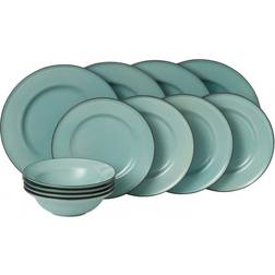 Royal Doulton Union Street Teal Blue Service 12Stk.