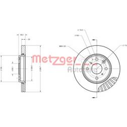 Metzger 6110059 Disco De Freno 108