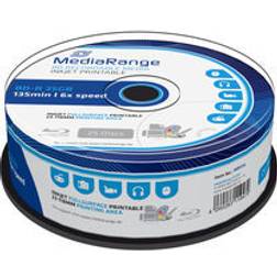 MediaRange MR515 disco blu-ray lectura/escritura (BD) BD-R 25 GB 25 pieza(s) Discos Blu-ray vírgenes