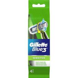 Gillette Blue3 Sensitive Disposable Razor 4-pack