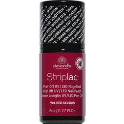 Alessandro Striplac Nail Polish #906 Red Illusion 8ml