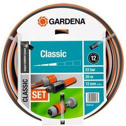 Gardena Classic Tuyau 13 mm 1/2 Douane 20 M Avec Eléments Du Système Multicolore 20m