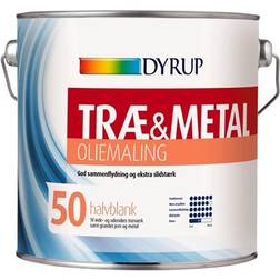 Dyrup 50 Metalmaling, Træmaling Hvid 2.25L