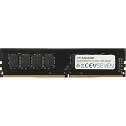 V7 DDR4 module 4 Go DIMM 288 broches 2400 MHz PC4-19200 CL17 1.2 V mémoire sans tampon non ECC