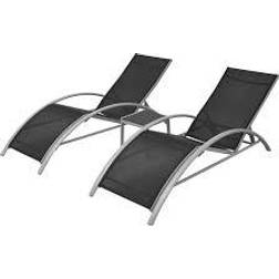 vidaXL 42160 Loungeset, 1 Bord inkl. 2 Stolar