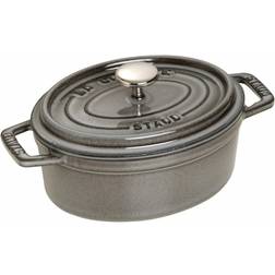 Staub Cocotte De Hierro Fundido 15 cm - Graphite-Grey con tapa 0.6 L