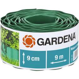 Gardena Recinzione Per Prato in Plastica Verde Rotolo da 9 mt Altezza 9 cm