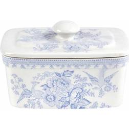 Burleigh Blue Asiatic Pheasants Butter Dish