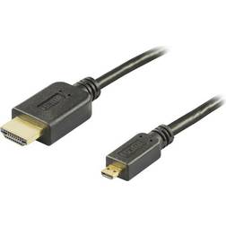 Deltaco Gold HDMI - HDMI Micro High Speed with Ethernet 5m