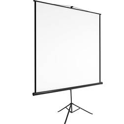 tectake Ecran de projection avec trépied 178 x 178 cm