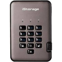 iStorage diskAshur PRO 2 1 TB Externe SSD harde schijf USB 3.2 Gen 2 (USB 3.1) IS-DAP2-256-SSD-1000-C-G