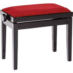 Konig & Meyer K&amp M 13802 Velvet Seat Cushion for Piano Benches, Red