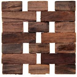 Creative Top Dark Slatted Glasunderlägg 4st