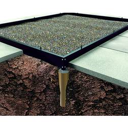 Halls Greenhouses Universal/Magnum 128 Foundation 9.9m² Rustfrit stål, Aluminium