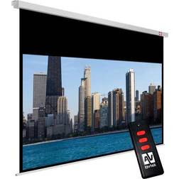 AVTek Video Electric 200 Ecran de projection montable sur plafond, montable sur mur motorisé 96" (244 cm) 4:3 blanc mat blanc