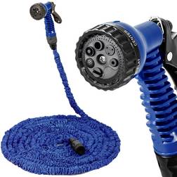 tectake Garden hose with spray head 30m