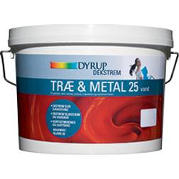 Dyrup Dekstrem 25 Vand Metalmaling, Træmaling Hvid 2.25L