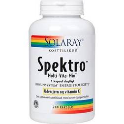 Solaray Multivitamin utan Järn & Vitamin K 200 st