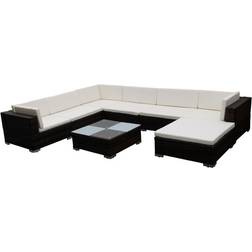 vidaXL 41260 Loungeset, 1 Bord inkl. 6 Soffor