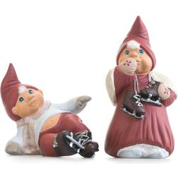 Klarborg Nynne & Elias Year Gnome Couple 2010 Red Julepynt 11cm 2stk