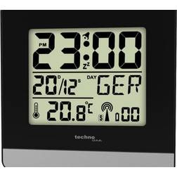 Technoline WT260 Reloj despertador digital Negro, Plata