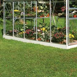 Halls Greenhouses Popular 106 Foundation 6.2m² Edelstahl, Aluminium