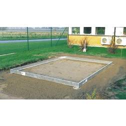 Halls Greenhouses Popular 86 Foundation 5m² Edelstahl, Aluminium