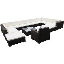 vidaXL 41262 Loungeset, 1 Bord inkl. 1 Stolar & 3 Soffor