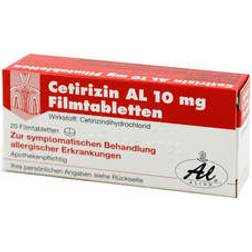 Cetirizine AL 10mg 20Stk. Tablette
