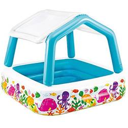 Intex Piscina Gonfiabile con Parasole 157x157x122 cm