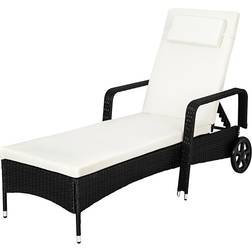 tectake Rattan Sun Lounger