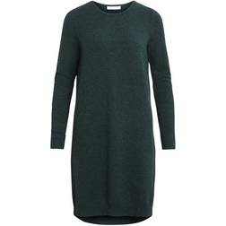 Vila Simple Knitted Dress - Green/Pine Grove