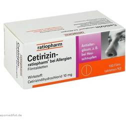 Cetirizin 10mg 100Stk. Tablette
