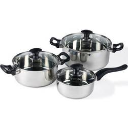 Funktion Stainless Steel Cookware Set with lid 6 Parts