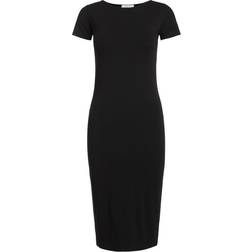 Pieces Long Casual Dress Black/Black