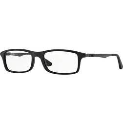 Ray-Ban RB7017 Monture Noir Verres Incolore 56-17