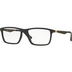 Ray-Ban RB7056 Monture Or Verres Incolore polarisé 55-17