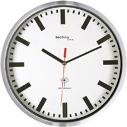 Technoline Horloge murale WT8990 radiopiloté(e) 30 cm x 5 cm argent (métallisé