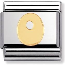 Nomination Composable Classic Link Letter O Charm - Silver/Gold