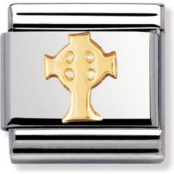 Nomination Composable Classic Link Celtic Cross Charm - Silver/Gold