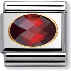 Nomination Composable Classic Link Charm - Silver/Gold/Red