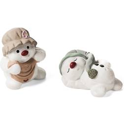 Klarborg Snowmen Eigil & Elsine 2017 White Julepynt 6cm 2stk