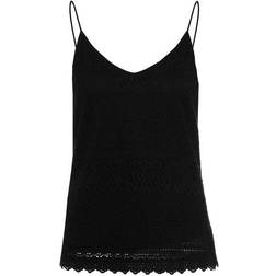 Vero Moda Lace Singlet - Black/Black