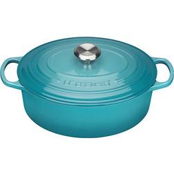 Le Creuset Teal Signature Cast Iron Oval mit Klappe 4.7 L 29 cm